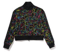 A BATHING APE Ladies' NEON CAMO JACQUARD TRACK JACKET