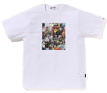 A BATHING APE BAPE FLYER PATTERN PRINT TEE