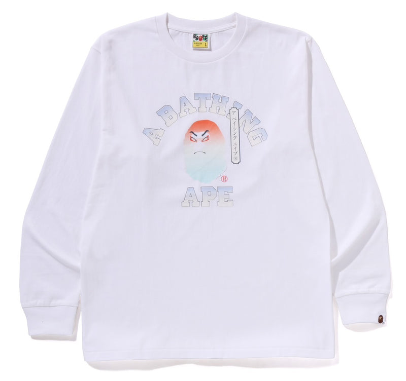 A BATHING APE KABUKI HEAD L/S TEE