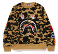 A BATHING APE 1ST CAMO SHARK CREWNECK