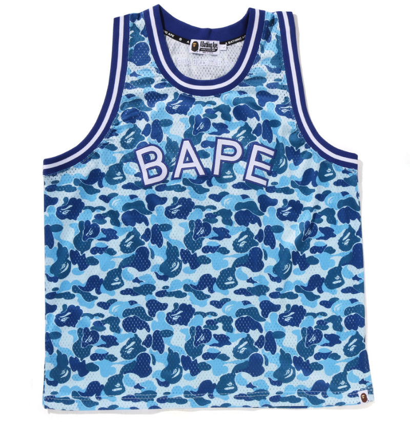 A BATHING APE ABC CAMO BASKETBALL TANK TOP