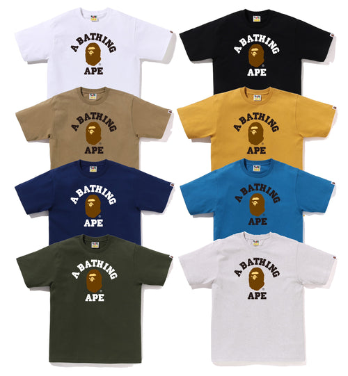 A BATHING APE COLLEGE TEE