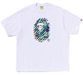 A BATHING APE ABC CAMO ILLUSION APE HEAD RELAXED FIT TEE