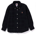 A BATHING APE BAPE KIDS CRAZY CHECK FLANNEL SHIRT