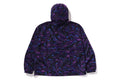 A BATHING APE MARBLING CAMO BATHING APE LOGO NYLON HOODIE JACKET