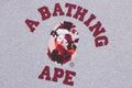 A BATHING APE MAP CAMO COLLEGE RELAXED FIT CREWNECK SWEAT SHIRT