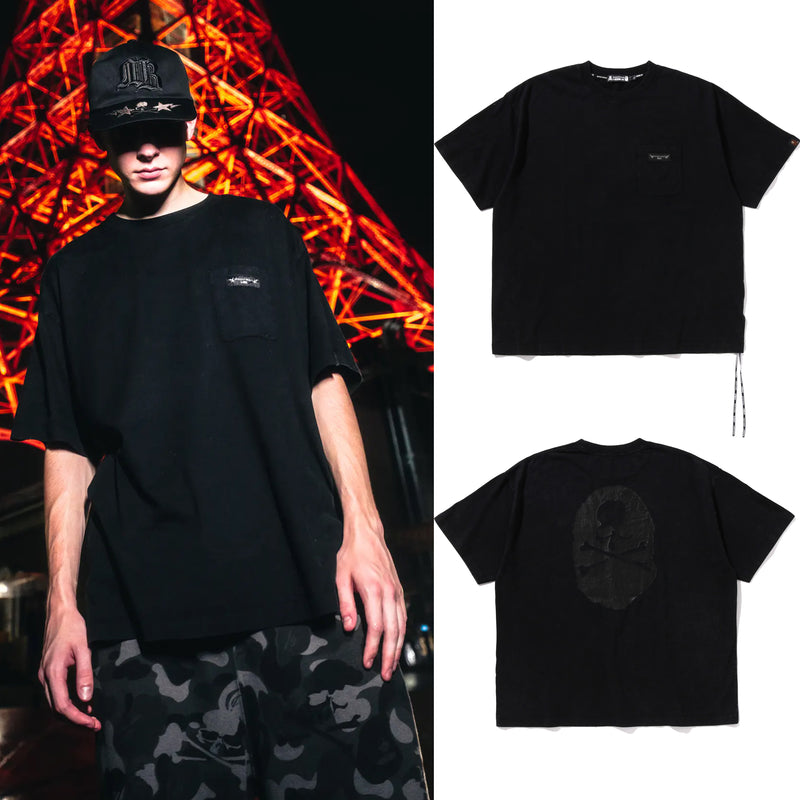 A BATHING APE BAPE x mastermind JAPAN BAPE GARMENT DYE RELAXED FIT POCKET TEE