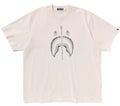 A BATHING APE GARMENT DYE SHARK RELAXED FIT TEE