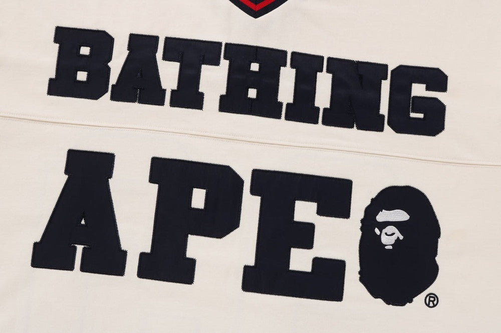 A Bathing Ape Bape Football Jersey (White) 2XL