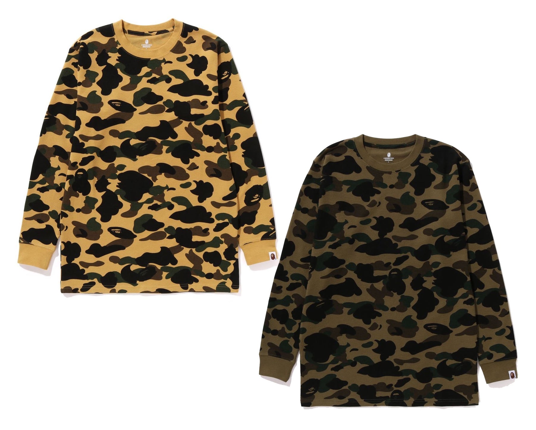 A BATHING APE 1ST CAMO THERMAL L/S TEE – happyjagabee store