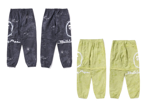 A BATHING APE DETACHABLE PANTS