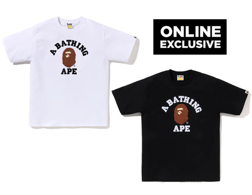 A BATHING APE BOA COLLEGE TEE ONLINE EXCLUSIVE