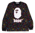 A BATHING APE NEON CAMO L/S TEE