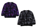 A BATHING APE COLOR CAMO CARDIGAN