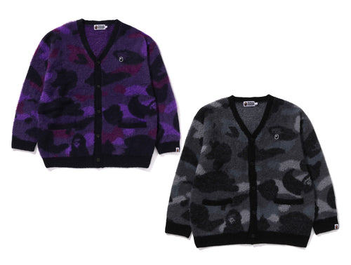 A BATHING APE COLOR CAMO CARDIGAN