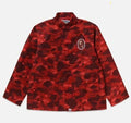 A BATHING APE BAPE x CLOT CAMO APE HEAD CHINA JACKET