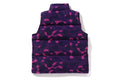 A BATHING APE COLOR CAMO DOWN VEST