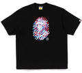 A BATHING APE ABC CAMO ILLUSION APE HEAD RELAXED FIT TEE