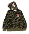 A BATHING APE BAPE x TOM AND JERRY 85TH TOM 1ST CAMO FULL ZIP HOODIE