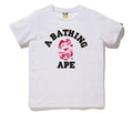 A BATHING APE Ladies' ABC CAMO COLLEGE TEE