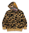 A BATHING APE 1ST CAMO JACQUARD SHARK RELAXED FIT FULL ZIP HOODIE