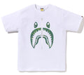 A BATHING APE BITMAP SHARK TEE