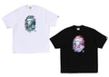 A BATHING APE ABC CAMO ILLUSION APE HEAD RELAXED FIT TEE