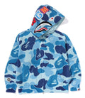 A BATHING APE ABC CAMO CROCHET RELAXED FIT SHARK FULL ZIP HOODIE