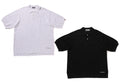 A BATHING APE SOLID CAMO JACQUARD RELAXED FIT POLO SHIRT