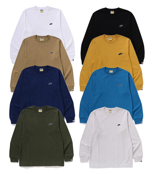 A BATHING APE STA ONE POINT L/S TEE