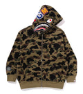 A BATHING APE 1ST CAMO JACQUARD SHARK RELAXED FIT FULL ZIP HOODIE