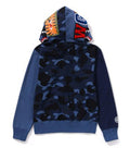 A BATHING APE Ladies' COLOR CAMO SHARK FULL ZIP HOODIE