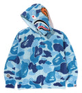 A BATHING APE ABC CAMO CROCHET RELAXED FIT SHARK FULL ZIP HOODIE