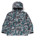 A BATHING APE LAMINATED CAMO SNOWBOARD JACKET