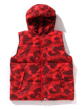 A BATHING APE COLOR CAMO DOWN VEST