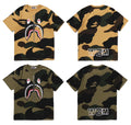 A BATHING APE GIANT 1ST CAMO SHARK TEE