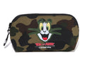 A BATHING APE BAPE x TOM AND JERRY 85TH 1ST CAMO POUCH