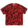 A BATHING APE BAPE x CLOT CAMO OVERPRINT LOGO RELAXED FIT TEE