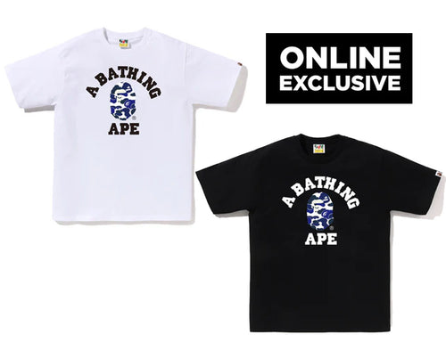 A BATHING APE BAPE.COM COLLEGE TEE ONLINE EXCLUSIVE