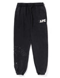 A BATHING APE VINTAGE WASHED COLLEGE PATCH SWEAT PANTS