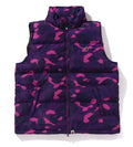 A BATHING APE COLOR CAMO DOWN VEST