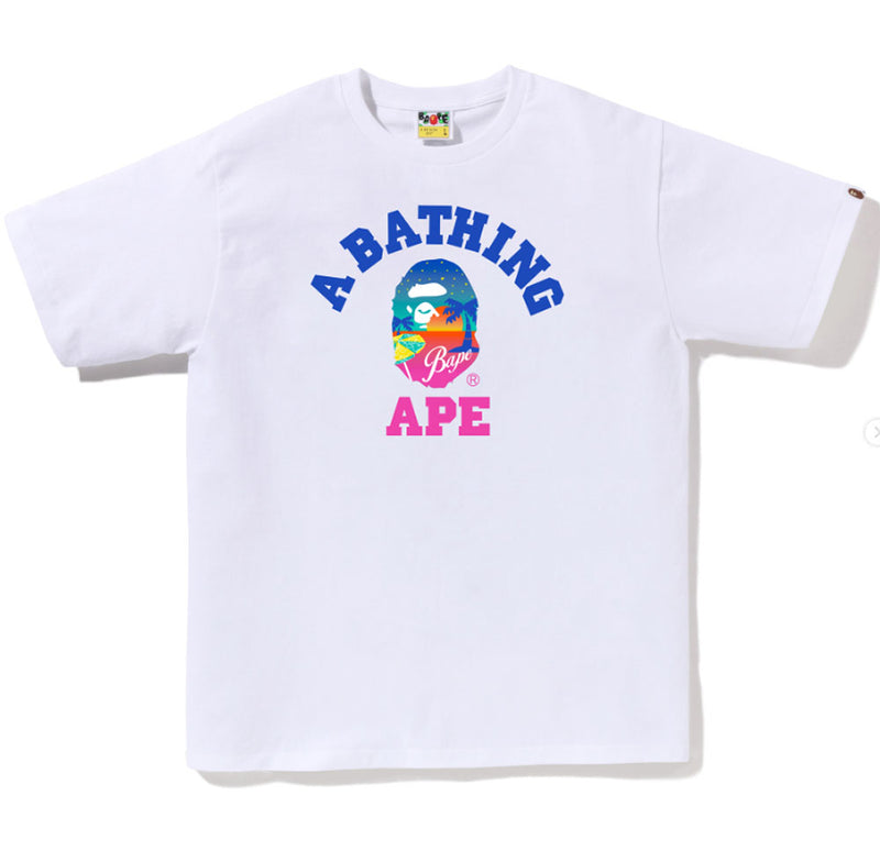 A BATHING APE BAPE SUNSET BEACH TEE