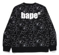 A BATHING APE NEON CAMO CREWNECK SWEAT SHIRT