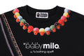 A BATHING APE Ladies' BABY MILO FAKE PRINT OVERSIZED TEE