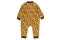 A BATHING APE BAPE KIDS BANANA MILO KNIT JACQUARD COVERALL