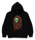 A BATHING APE BAPE HORROR MAD FACE RELAXED FIT PULLOVER HOODIE