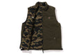 A BATHING APE 1ST CAMO REVERSIBLE DOWN VEST