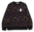 A BATHING APE NEON CAMO CREWNECK SWEAT SHIRT