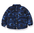 A BATHING APE BAPE KIDS COLOR CAMO SHARK 4WAY DOWN JACKET