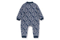 A BATHING APE BAPE KIDS BANANA MILO KNIT JACQUARD COVERALL